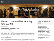 Tablet Screenshot of eastbaywaltz.com